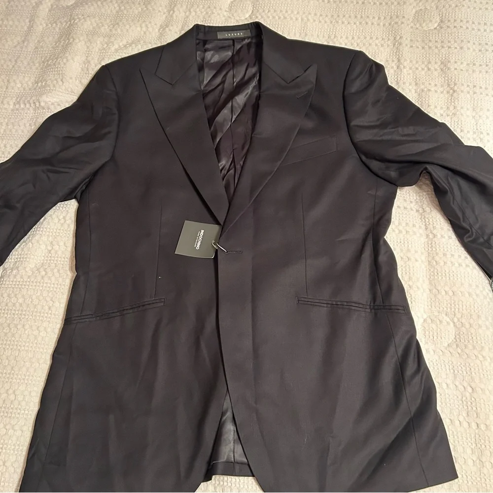 Indochino Luxury NWT Men's‎ Black Blazer 95% wool 5% Cashmere